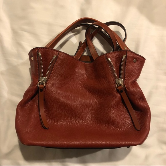 Burberry Rustic Orange Slouchy Purse - Picture 2 of 8